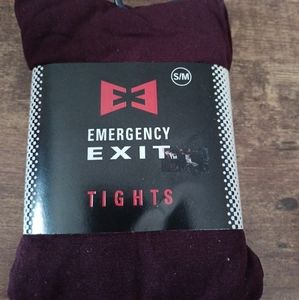 Maroon Emergency Exit tights S/M